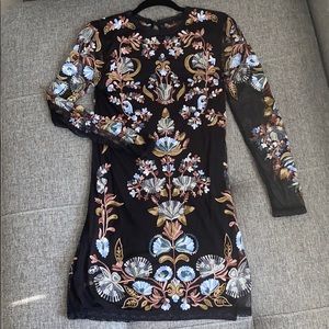 Free People Patterned Midi Dress